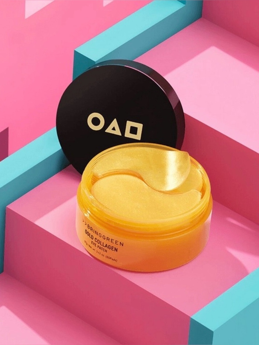 BringGreen Gold Collagen Eye Patch Korean Beauty 60 CT Brand New Unopened Box - Picture 2 of 3